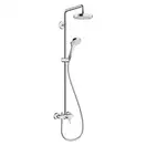 Душевая система Hansgrohe Croma Select S Showerpipe 180 2jet (цвет - хром/белый) (27255400) фото 1 Aquada.com.ua