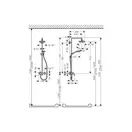 Душевая система Hansgrohe Croma Select S Showerpipe 180 2jet (цвет - хром/белый) (27255400) фото 2 Aquada.com.ua