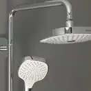 Hansgrohe Croma E Showerpipe 180 2jet Душевая система, хром/белый (27258400)