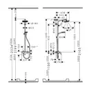 Душова система Hansgrohe Crometta 160 1jet Showerpipe зі змішувачем, білий / хром (27266400)