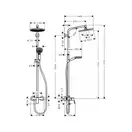 Hansgrohe Crometta S 240 Душевая система, хром (27269000)
