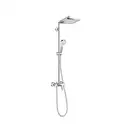 HANSGROHE Душевая система с однорычажным смесителем, хром Crometta E 240 1jet Showerpipe (27284000) фото 1 Aquada.com.ua