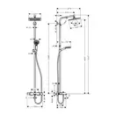 HANSGROHE Душевая система для ванны Crometta E 240 1jet Showerpipe (27298000) фото 2 Aquada.com.ua