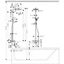 Hansgrohe Crometta E Showerpipe 240 Душова система для ванни, хром (27298000)
