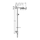 Душевой гарнитур Hansgrohe Raindance Connect 240 Showerpipe (цвет - хром) (27421000) фото 3 Aquada.com.ua