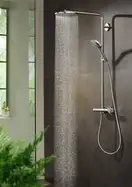 HANSGROHE Душевая система 240 1jet P, Powder Rain, с термостатом, хром Raindance Select S Showerpipe (27633000) фото 4 Aquada.com.ua