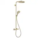 Душевая система с термостатом Hansgrohe Raindance Select S Showerpipe 240 1jet PowderRain (цвет - матовая бронза) (27633140) фото 1 Aquada.com.ua