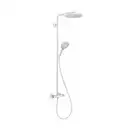 Душевая система с термостатом Hansgrohe Raindance Select S Showerpipe 240 1jet PowderRain (цвет - белый матовый) (27633700) фото 1 Aquada.com.ua