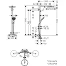 Hansgrohe Raindance S 240 Душевая система, мат. белый (27633700)