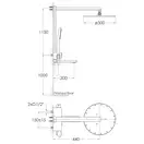Душевая система с термостатом Imprese Smart Click (цвет - хром) (ZMK101901091) фото 2 Aquada.com.ua