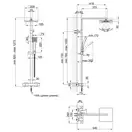Qtap Sloup Душевая система, хром (QTSL57103KNC)