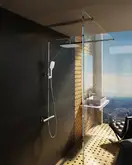 Душевая система с термостатом Ravak TE 093.00/150 Termo 300 250 х 250 мм (цвет - хром) (X070099) фото 2 Aquada.com.ua