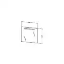 Зеркало с подсветкой Fogo Duravit 997 х 797 х 23 мм (FO961602424) фото 2 Aquada.com.ua