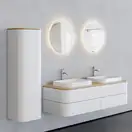 Зеркало с LED подсветкой версия «icon» Duravit Happy D.2 Plus Ø 70 см (HP7485S0000) фото 2 Aquada.com.ua