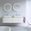 Комплект зеркал (2 штуки) с LED подсветкой версия «icon» Duravit Happy D.2 Plus Ø 70 см (HP7487G0000) фото 4 Aquada.com.ua