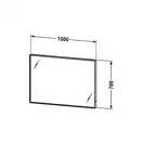 Зеркало с подсветкой Duravit L-Cube 1000х67 мм (LC7382) фото 2 Aquada.com.ua