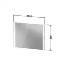 Зеркало с LED подсветкой Duravit XViu 102 х 4 х h80 см, версия "sensor" (XV70330B1B1) фото 5 Aquada.com.ua