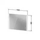 Зеркало с LED подсветкой Duravit XViu 102 х 4 х h80 см, версия "icon" (XV70430B1B1) фото 6 Aquada.com.ua