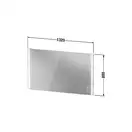 Зеркало с LED подсветкой Duravit XViu 132 х 4 х h80 см, версия "icon" (XV70450B2B2) фото 4 Aquada.com.ua