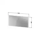 Зеркало с LED подсветкой Duravit XViu 162 х 4 х h80 см, версия "icon" (XV70470B2B2) фото 4 Aquada.com.ua