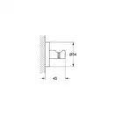 Гачок для халата Grohe Essentials New (40364001)