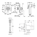 GROHE Готовий комплект для гігієнічного душу Bau Classic з New Tempesta-F (111048)