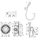 HANSGROHE  Набор скрытого монтажа с гигиенической лейкой Talis E  (71765333) фото 2 Aquada.com.ua