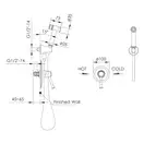 Набор для гигиенического душа Imprese Podzima zrala (цвет - чёрный) (ZMK02170812) фото 2 Aquada.com.ua