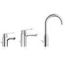 Смеситель для раковины Grohe Eurosmart Cosmopolitan (цвет - хром), с донным клапаном (23325000) фото 8 Aquada.com.ua