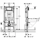 Инсталляция Geberit Duofix (3-в-1) в комплекте с клавишей Sigma 20, черный/матовый (111.300.00.5+156.050.00.1+111.815.00.1+115.882.14.1) фото 2 Aquada.com.ua