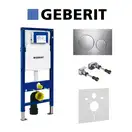 Инсталляция Geberit Duofix (3-в-1) в комплекте с клавишей Sigma 20, хром/мат (111.300.00.5+156.050.00.1+111.815.00.1+115.882.KH.1) фото 1 Aquada.com.ua