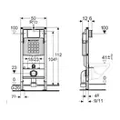 Инсталляция Geberit Duofix (3-в-1) в комплекте с клавишей Sigma 20, хром/мат (111.300.00.5+156.050.00.1+111.815.00.1+115.882.KH.1) фото 2 Aquada.com.ua