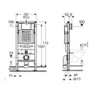 Инсталляция Geberit Duofix (3-в-1) в комплекте с клавишей Sigma 20, белая/золото (111.300.00.5+156.050.00.1+111.815.00.1+115.882.KK.1) фото 2 Aquada.com.ua