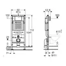 Инсталляция Geberit Duofix (4-в-1) в комплекте с клавишей Sigma 30, белая/золото (111.300.00.5+156.050.00.1+111.815.00.1+115.883.KK.1) фото 3 Aquada.com.ua