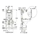 Инсталляция Geberit Duofix UP320 111.370.00.5 (3-в-1) комплект (без клавиши)(функция удаления запахов) (111.370.00.5 + 111.815.00.1) фото 2 Aquada.com.ua