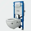 Инсталляция Geberit Duofix (3-в-1) в комплекте с клавишей Sigma 40 (функция поглащения запахов), черный/мат/алюминий (111.370.00.5+156.050.00.1+111.815.00.1+115.600.KR.1) фото 2 Aquada.com.ua