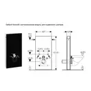 Сантехнический модуль Geberit Monolith Plus Черное стекло для подвесного унитаза с подсветкой 131.23 (131.231.SJ.1) фото 2 Aquada.com.ua
