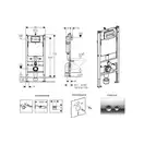 Инсталляция Geberit Duofix 458.120.11.1 (4-в-1) комплект (клавиша белая) фото 2 Aquada.com.ua