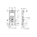 GEBERIT DUOFIX монтажный комплект для подвесного унитаза, Н112, 12 см(UP100) без клавиши (458.126.00.1) фото 2 Aquada.com.ua