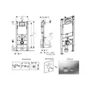 Инсталляция Geberit Duofix 458.168.46.1 (4-в-1) комплект (клавиша хром мат) фото 2 Aquada.com.ua