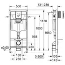 Grohe Rapid SL Система инсталляции для унитаза, хром (38721001)