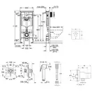Комплект Grohe инсталляция Rapid SL 38721001 + набор для гигиенического душа со смесителем BauClassic 111048 (38721001111048)