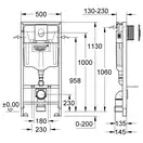 Grohe Rapid SL Инсталляция для унитаза 3в1, белая (38722001)
