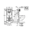 Grohe Rapid SL Инсталляция для унитаза 3в1, белая (38722001)