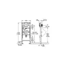 Grohe Rapid SL Інсталяція для пісуара, 1.13/1.30 м (38786001)