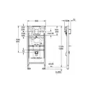 Grohe Rapid SL Інсталяція для пісуара, 1.13/1.30 м (38786001)