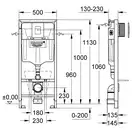 Grohe Fresh Rapid SL Инсталляционный комплект 5в1, хром (38827000)