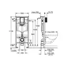 Grohe Система інсталяції для підвісного унітазу Rapid SL, синій (39002000)