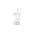 Ершик для унітазу Grohe Selection Cube (40857000)