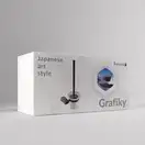 Ёршик для унитаза Imprese Grafiky, black nickel (ZMK04180826) фото 2 Aquada.com.ua